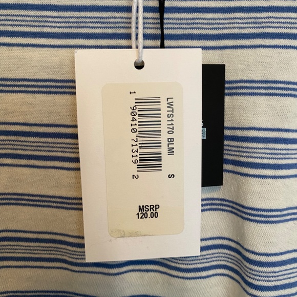 Frame Denim Puffed Sleeve Striped T-Shirt Small Brand New - Picture 2 of 2